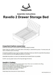 Happybeds Ravello  2 Drawer Storage Bed Assembly Instructions Manual