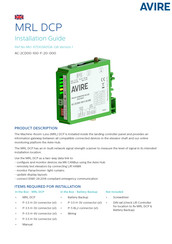 AVIRE MRL DCP Installation Manual
