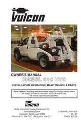 Miller Vulcan 810 NYC Owner's Manual