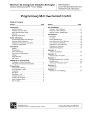 S&C Vista SD Programming