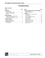 S&C 5802 Troubleshooting Manual