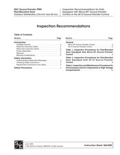 S&C PMH Inspection Manual