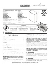 Hearth & Home HEAT-OUT-GAS Installation Instructions Manual