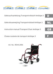 REHASHOP REHA-2006 Instruction Manual