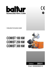baltur COMIST 300 NM Instructions Manual