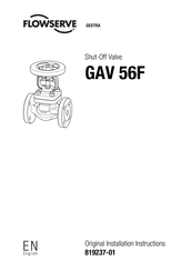 Flowserve Gestra GAV 56F Installation Instructions Manual