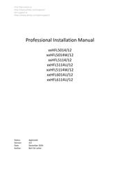 Philips Professional HFL5014/12 Series Installation Manual