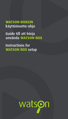 WATSON BOX Instructions For Setup