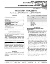 Carrier CPHEATER020A00 Installation Instructions Manual