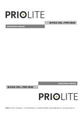 Priolite M-PACK 500 Instruction Manual