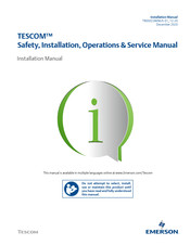 Emerson TESCOM Safety, Installation, Operations & Service Manual