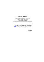Wood-mizer DSBA-40 Safety, Setup, Operation & Maintenance Manual
