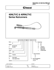 Cleco 40NLTVC Series Operation & Service Manual