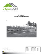 GrowSpan 105045 Assembly Instructions Manual