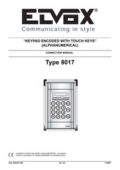 Elvox 8017 Connection Manual