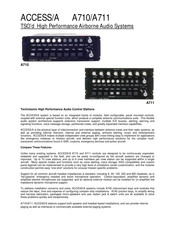 Technisonic Industries Limited ACCESS/A A711 Installation And Operating Instructions Manual