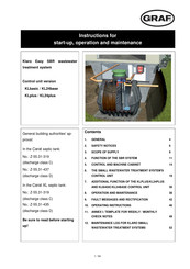 Graf Klaro Easy SBR Instructions For Start-Up, Operation And Maintenance