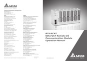 Delta RTU-ECAT Operation Manual