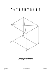 Pottery Barn Canopy Bed Frame Manual