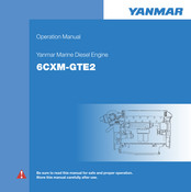 Yanmar 6CXM-GTE2 Operation Manual
