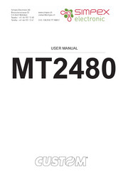 Custom Audio Electronics MT2480 User Manual