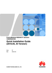 Huawei FusionModule 1000A40 Quick Installation Manual