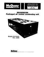 McQuay SEASONCON ALP-080C Installation And Maintenance Data