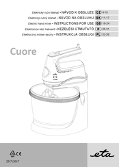 eta Cuore 1089 Instructions For Use Manual