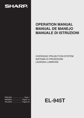 Sharp EL-945T Operation Manual