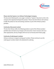 Infineon Cypress MB2146-270 Operation Manual