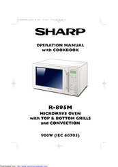 Sharp R-895M Operation Manual With Cookbook