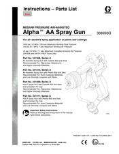 Graco Alpha AA Spray Gun Instructions-Parts List Manual