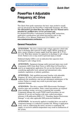 Rockwell Automation Allen-Bradley PowerFlex 4 Quick Start Manual