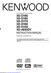 Kenwood XD-A850DV Instruction Manual