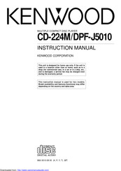 Kenwood CD-224M Instruction Manual