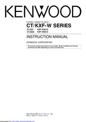 Kenwood CT Series Instruction Manual