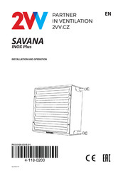 2VV SAV-2-EC Installation And Operation Manual