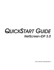 Juniper NetScreen-IDP 3.0 Quick Start Manual