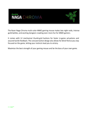 Razer Naga Chroma Manual