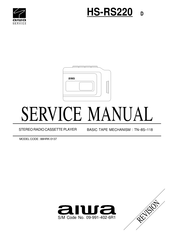 Aiwa 88HRK-0137 Service Manual