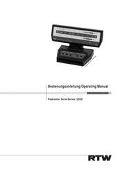 Rtw 1205D Series Operating Manual