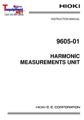 Hioki 9605-01 Instruction Manual