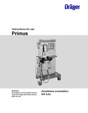 Dräger Primus SW 4.5n Instructions For Use Manual