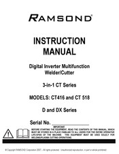 Ramsond CT416DX Series Instruction Manual
