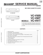 Sharp VC-V50S Service Manual