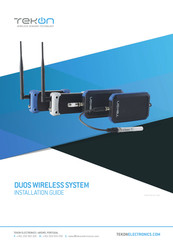 Tekon DUOS Installation Manual