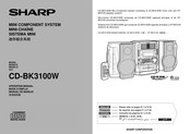 Sharp CD-BK3100W Operation Manual