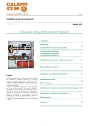 CALEFFI 115 Series Installation And Commissioning Manual