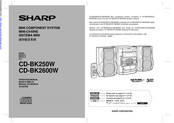 Sharp CD-BK250W Operation Manual