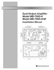 General Instrument STARLINE MB-750D-H/40 Installation Manual